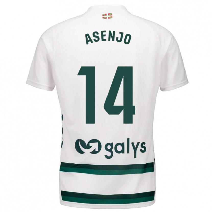 Danxen Herren Ibai Asenjo #14 Weiß Grün Auswärtstrikot Trikot 2025/26 T-Shirt Österreich