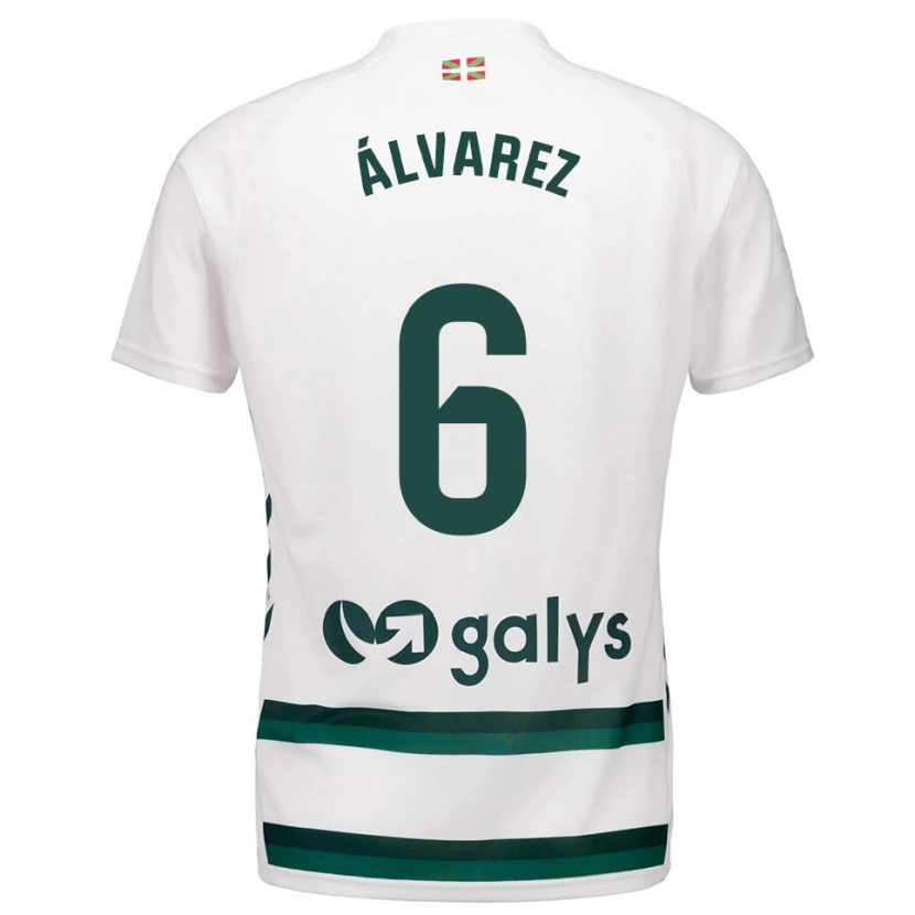 Danxen Herren Sergio Álvarez #6 Weiß Grün Auswärtstrikot Trikot 2025/26 T-Shirt Österreich
