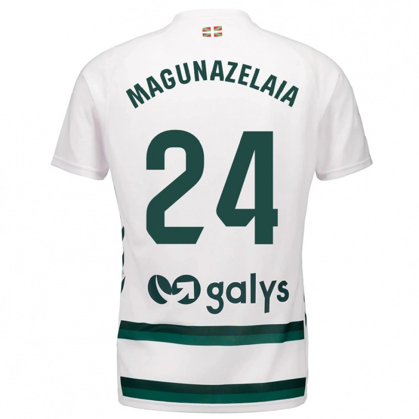 Danxen Herren Jon Magunazelaia #24 Weiß Grün Auswärtstrikot Trikot 2025/26 T-Shirt Österreich