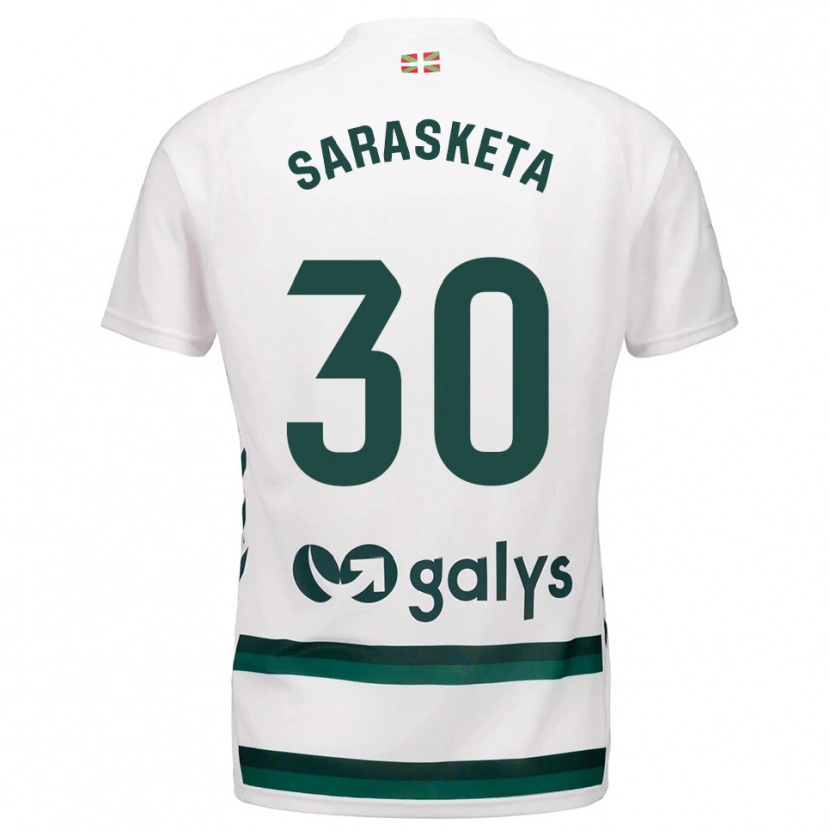 Danxen Herren Lucas Sarasketa #30 Weiß Grün Auswärtstrikot Trikot 2025/26 T-Shirt Österreich