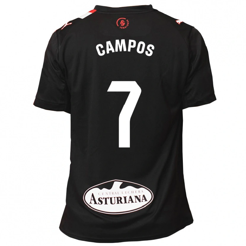 Danxen Herren Gaspar Campos #7 Schwarz Weiß Auswärtstrikot Trikot 2025/26 T-Shirt Österreich