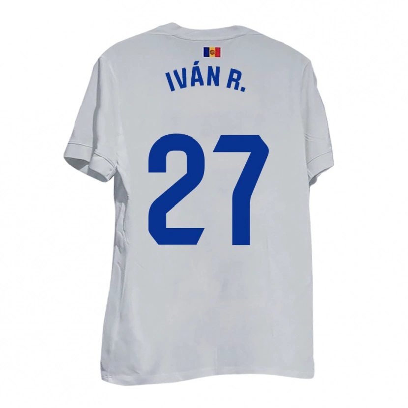 Danxen Herren Iván Rodríguez #27 Weiß Blau Gelb Auswärtstrikot Trikot 2025/26 T-Shirt Österreich