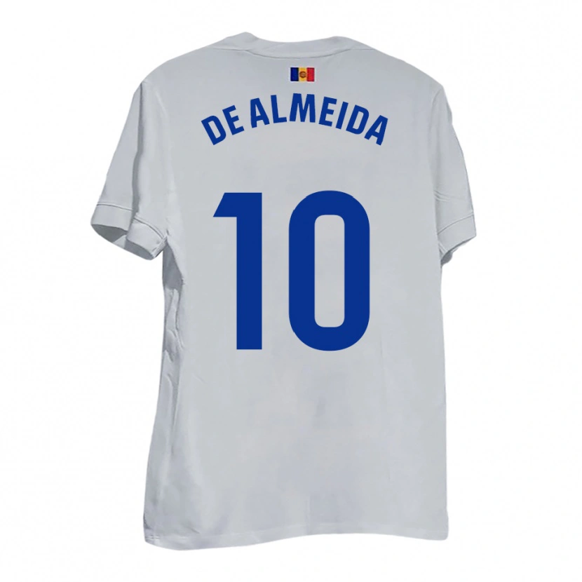 Danxen Herren Tomás De Almeida #10 Weiß Blau Gelb Auswärtstrikot Trikot 2025/26 T-Shirt Österreich