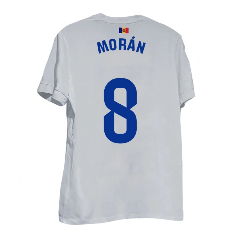 Danxen Herren Erik Morán #8 Weiß Blau Gelb Auswärtstrikot Trikot 2025/26 T-Shirt Österreich