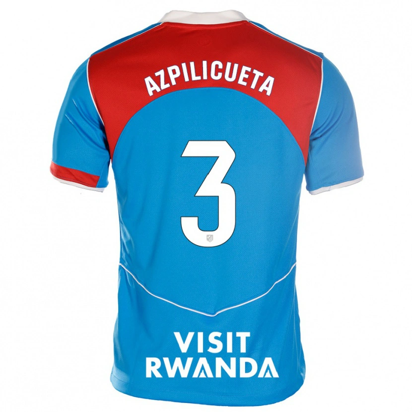 Danxen Herren César Azpilicueta #3 Blau Weiß Ausweichtrikot Trikot 2025/26 T-Shirt Österreich