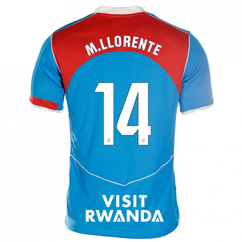 Danxen Herren Marcos Llorente #14 Blau Weiß Ausweichtrikot Trikot 2025/26 T-Shirt Österreich