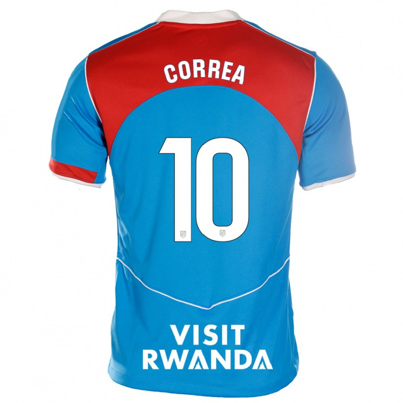 Danxen Herren Angel Correa #10 Blau Weiß Ausweichtrikot Trikot 2025/26 T-Shirt Österreich