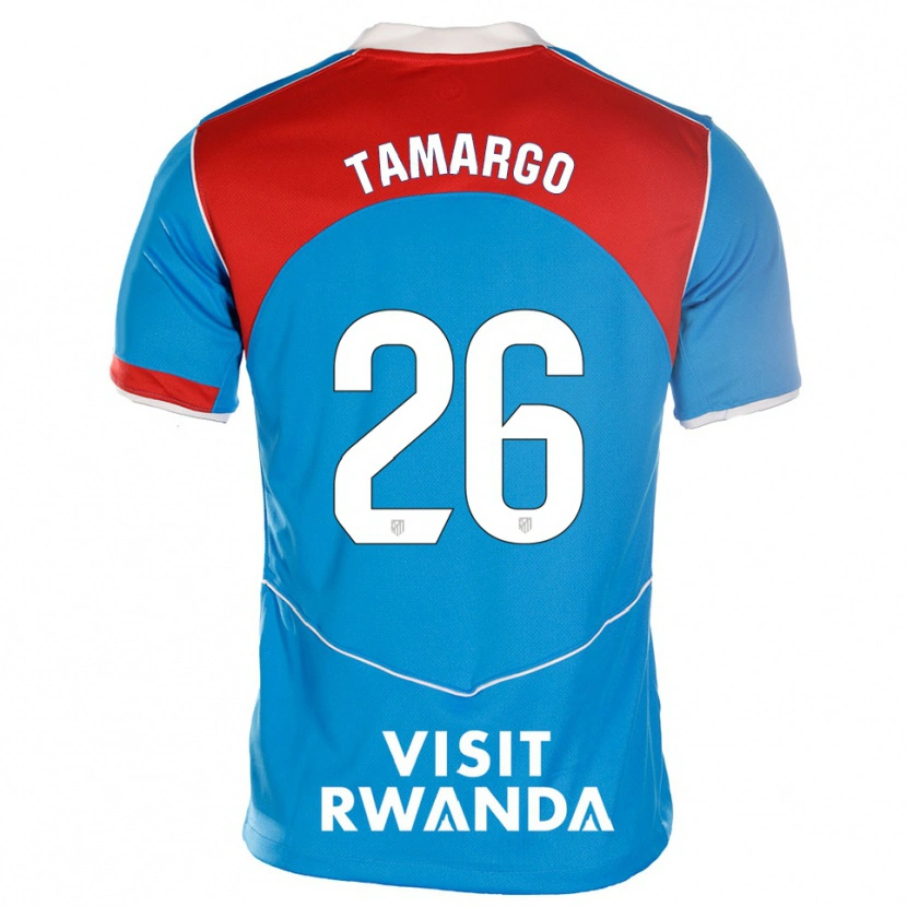 Danxen Herren Álvaro Tamargo #26 Blau Weiß Ausweichtrikot Trikot 2025/26 T-Shirt Österreich