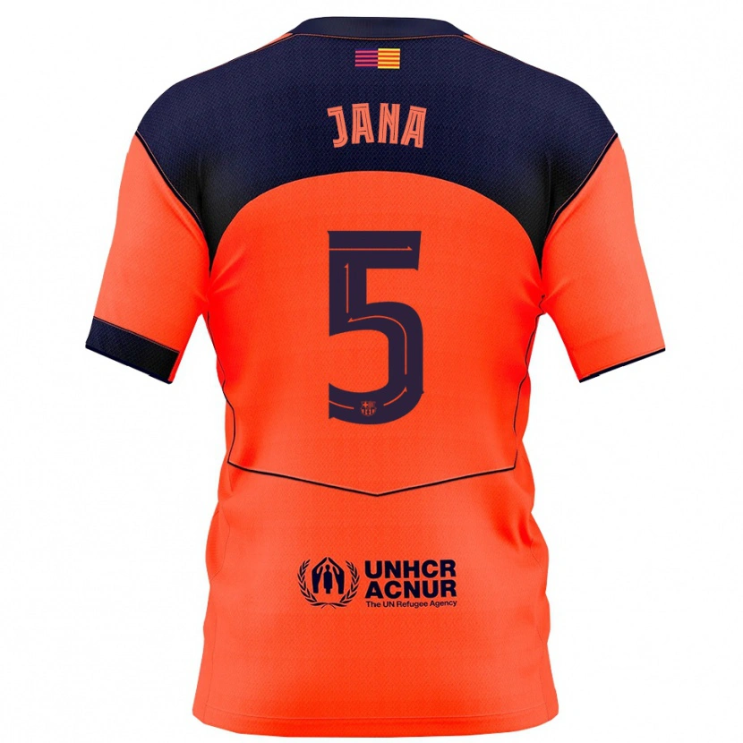 Danxen Herren Jana Fernández #5 Orange Marine Ausweichtrikot Trikot 2025/26 T-Shirt Österreich