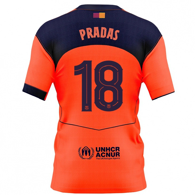 Danxen Herren Arnau Pradas #18 Orange Marine Ausweichtrikot Trikot 2025/26 T-Shirt Österreich