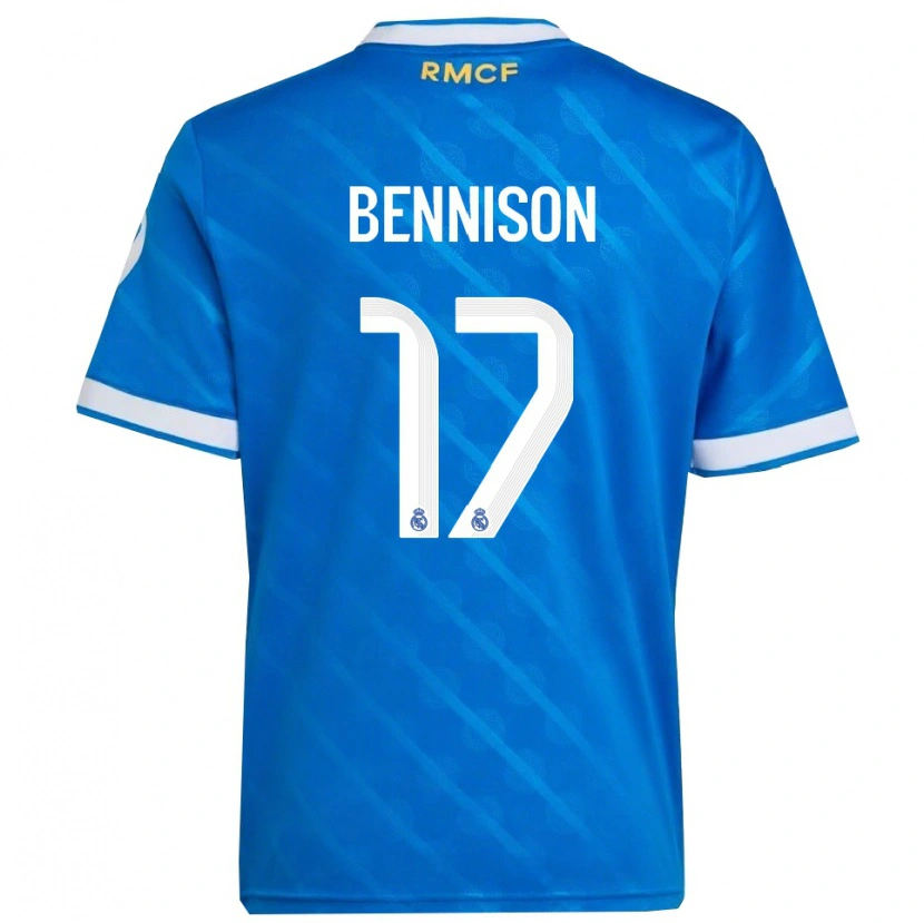 Danxen Herren Hanna Bennison #17 Blau Weiß Ausweichtrikot Trikot 2025/26 T-Shirt Österreich