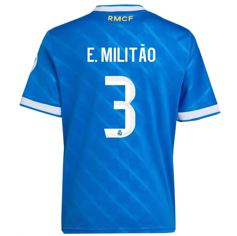 Danxen Herren Éder Militão #3 Blau Weiß Ausweichtrikot Trikot 2025/26 T-Shirt Österreich