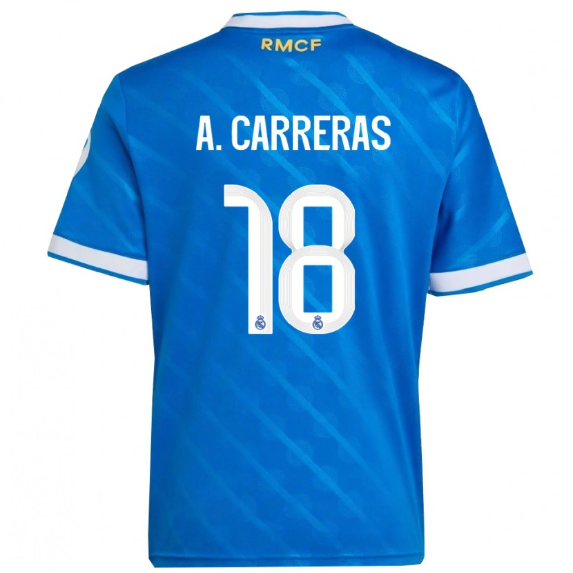 Danxen Herren Álvaro Carreras #18 Blau Weiß Ausweichtrikot Trikot 2025/26 T-Shirt Österreich