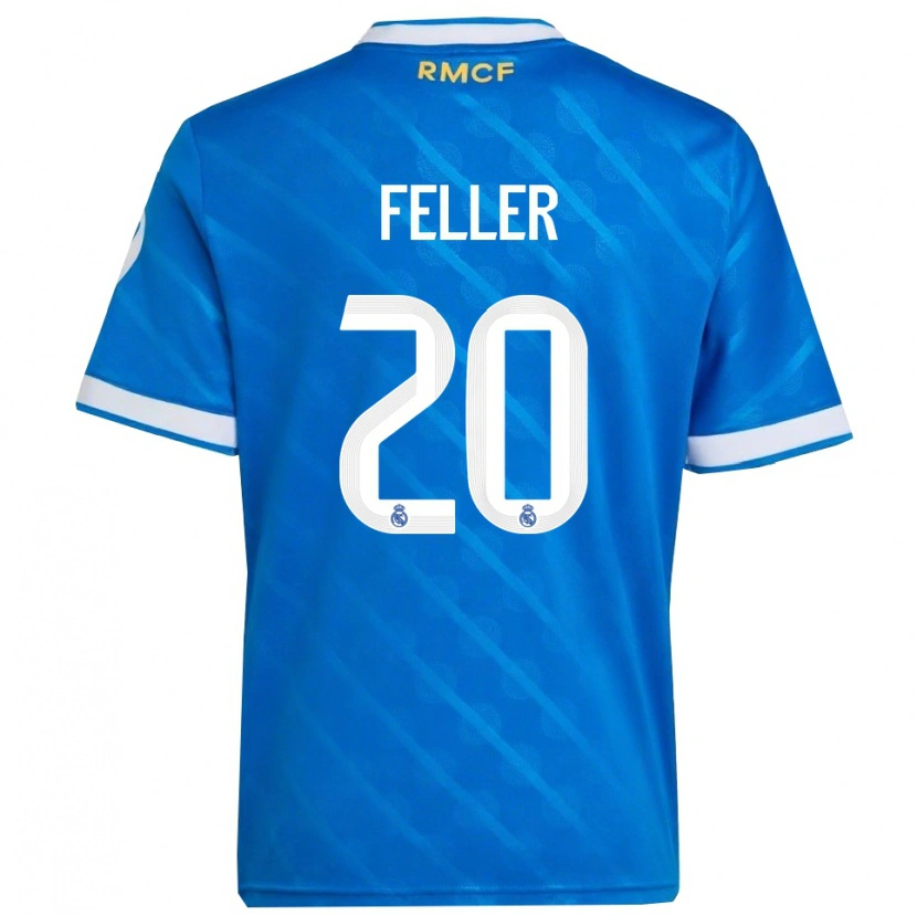 Danxen Herren Naomie Feller #20 Blau Weiß Ausweichtrikot Trikot 2025/26 T-Shirt Österreich