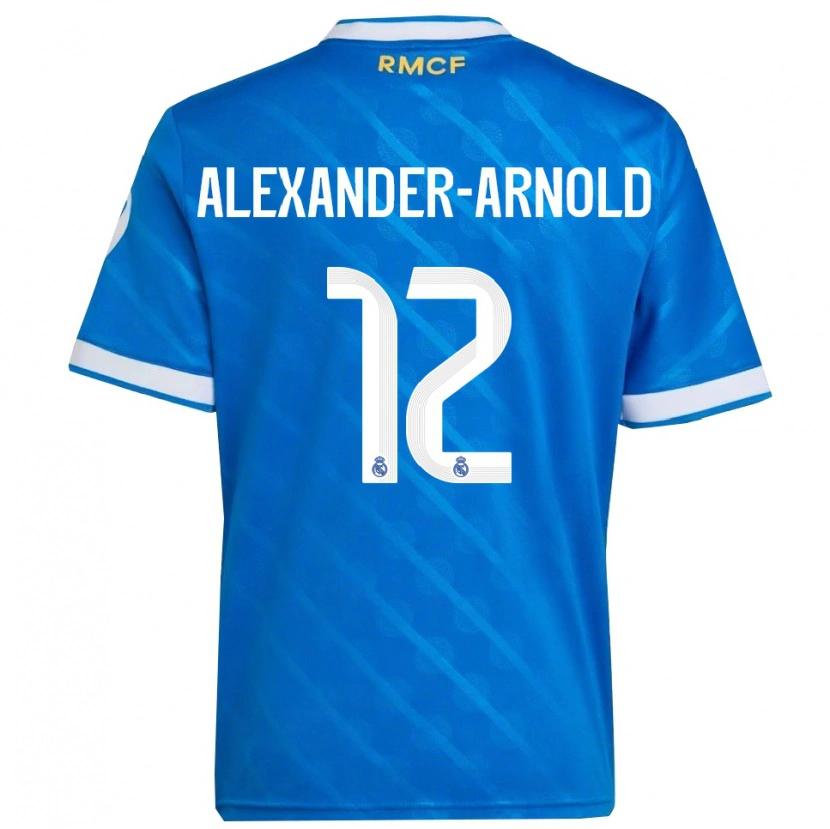 Danxen Herren Trent Alexander-Arnold #12 Blau Weiß Ausweichtrikot Trikot 2025/26 T-Shirt Österreich