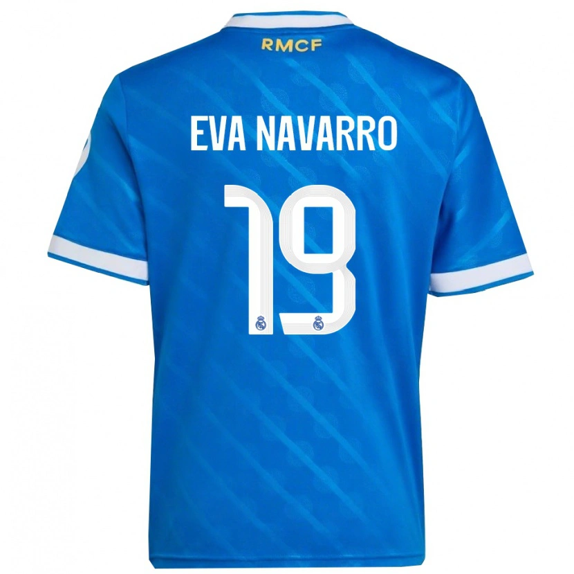 Danxen Herren Eva Navarro #19 Blau Weiß Ausweichtrikot Trikot 2025/26 T-Shirt Österreich