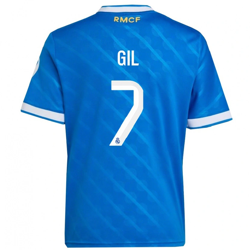 Danxen Herren Iker Gil #7 Blau Weiß Ausweichtrikot Trikot 2025/26 T-Shirt Österreich
