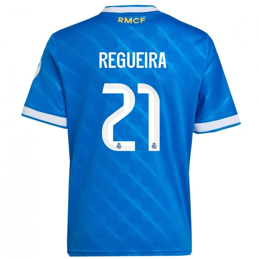 Danxen Herren Izan Regueira #21 Blau Weiß Ausweichtrikot Trikot 2025/26 T-Shirt Österreich