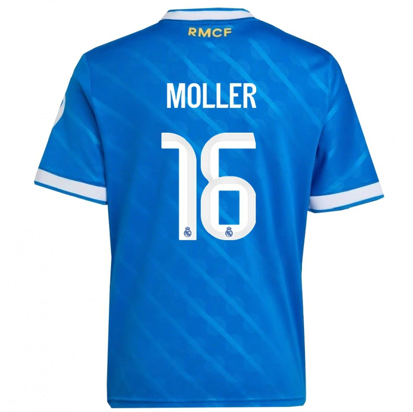 Danxen Herren Caroline Moller #16 Blau Weiß Ausweichtrikot Trikot 2025/26 T-Shirt Österreich