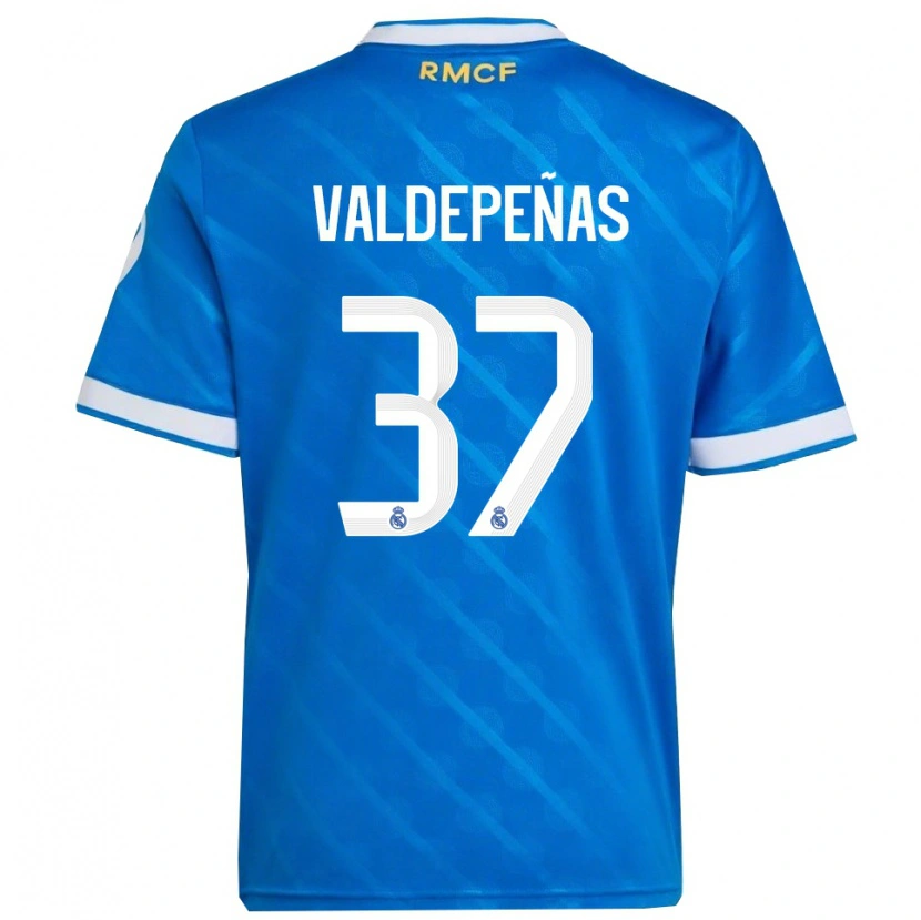 Danxen Herren Víctor Valdepeñas #37 Blau Weiß Ausweichtrikot Trikot 2025/26 T-Shirt Österreich