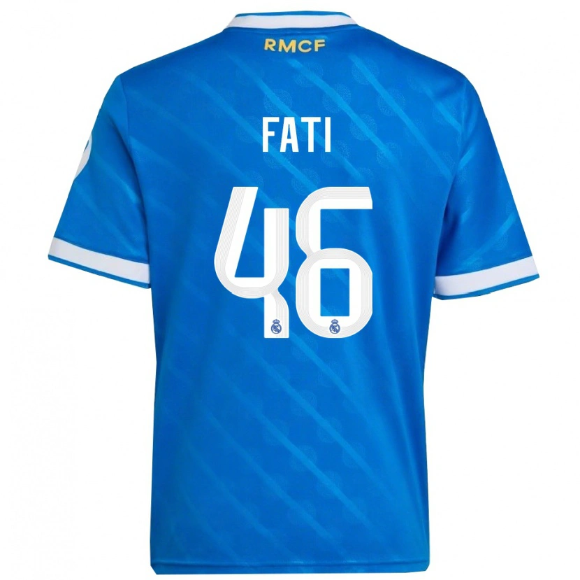 Danxen Herren Lamini Fati #46 Blau Weiß Ausweichtrikot Trikot 2025/26 T-Shirt Österreich