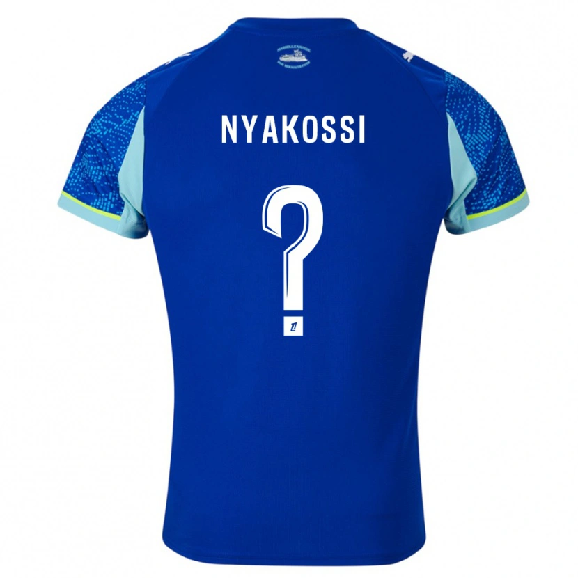 Danxen Herren Roggerio Nyakossi #0 Himmelblau Weiß Ausweichtrikot Trikot 2025/26 T-Shirt Österreich