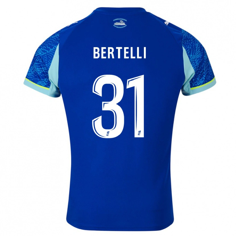 Danxen Herren Ugo Bertelli #31 Himmelblau Weiß Ausweichtrikot Trikot 2025/26 T-Shirt Österreich