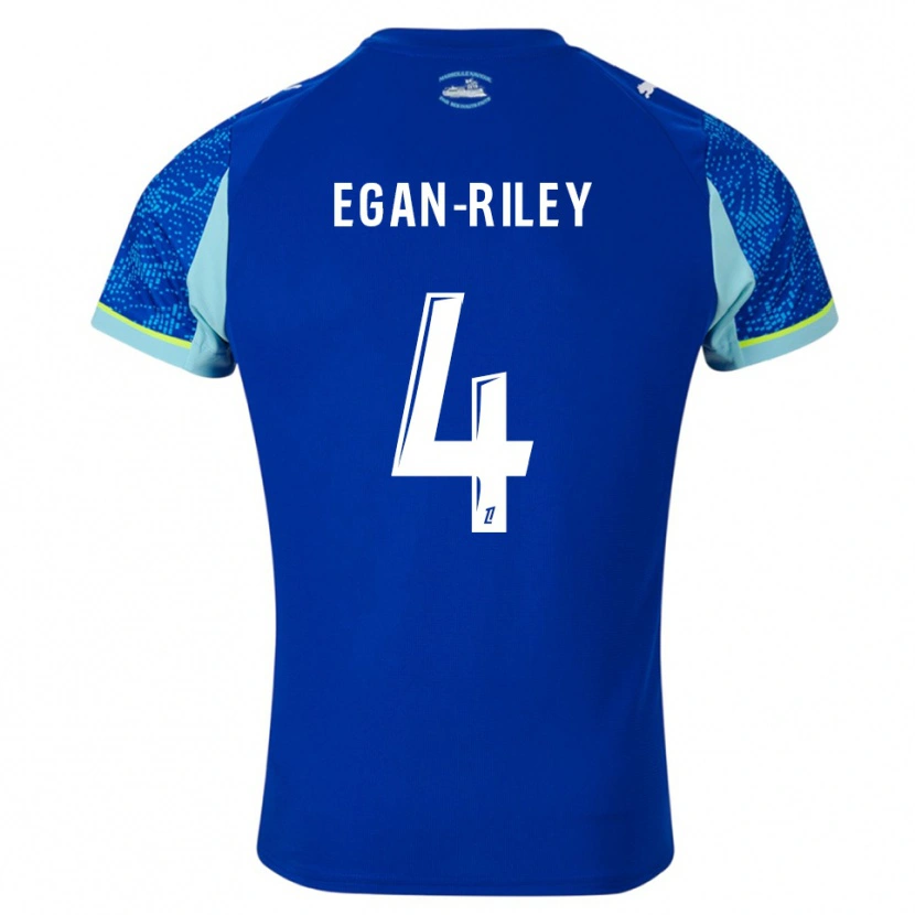 Danxen Herren Cj Egan-Riley #4 Himmelblau Weiß Ausweichtrikot Trikot 2025/26 T-Shirt Österreich