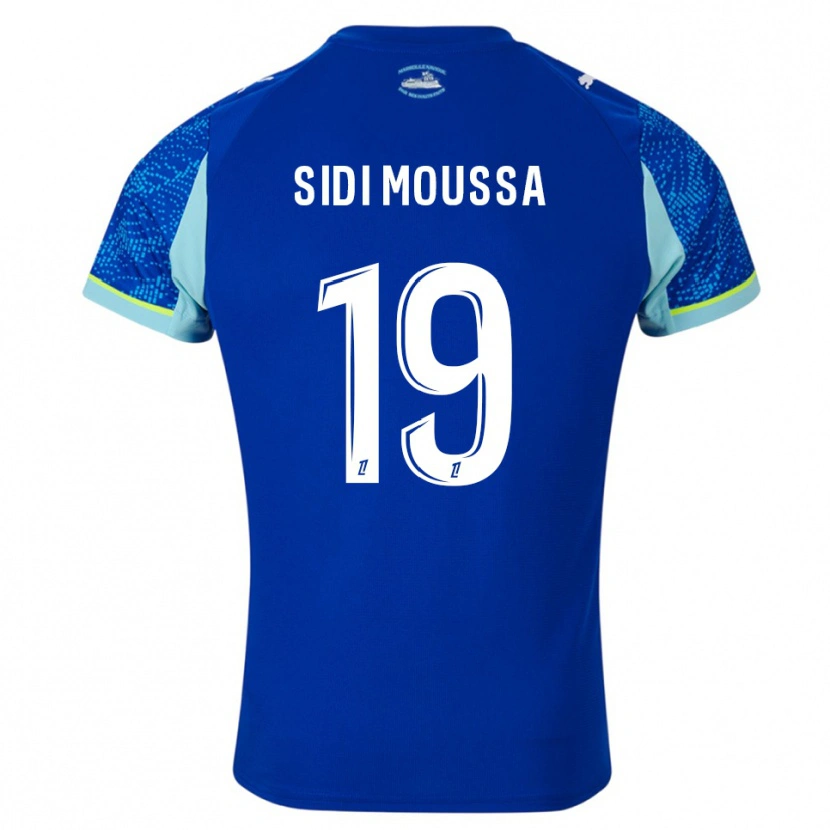 Danxen Herren Salima Sidi Moussa #19 Himmelblau Weiß Ausweichtrikot Trikot 2025/26 T-Shirt Österreich