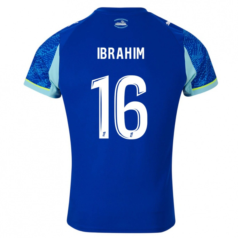 Danxen Herren Ayman Ibrahim #16 Himmelblau Weiß Ausweichtrikot Trikot 2025/26 T-Shirt Österreich