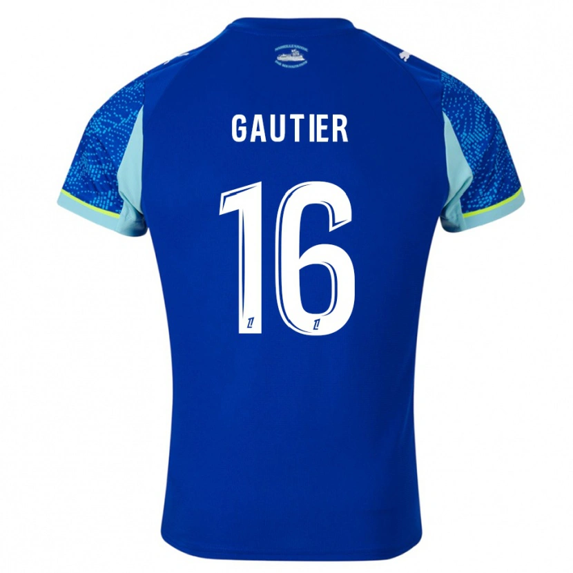 Danxen Herren Elisa Gautier #16 Himmelblau Weiß Ausweichtrikot Trikot 2025/26 T-Shirt Österreich