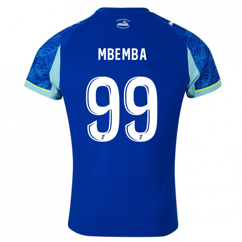 Danxen Herren Chancel Mbemba #99 Himmelblau Weiß Ausweichtrikot Trikot 2025/26 T-Shirt Österreich