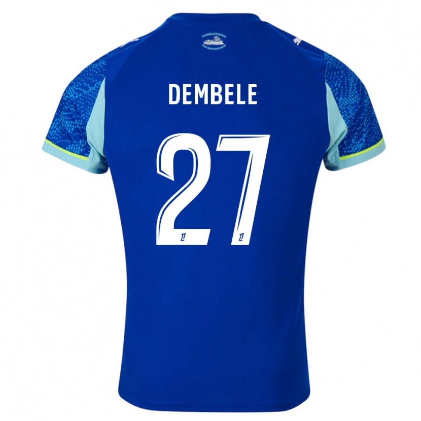 Danxen Herren Coumba Dembélé #27 Himmelblau Weiß Ausweichtrikot Trikot 2025/26 T-Shirt Österreich