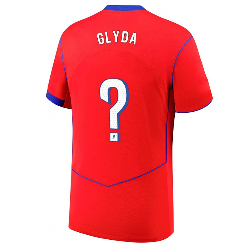 Danxen Herren Lilou Glyda #0 Rot Blau Weiß Ausweichtrikot Trikot 2025/26 T-Shirt Österreich