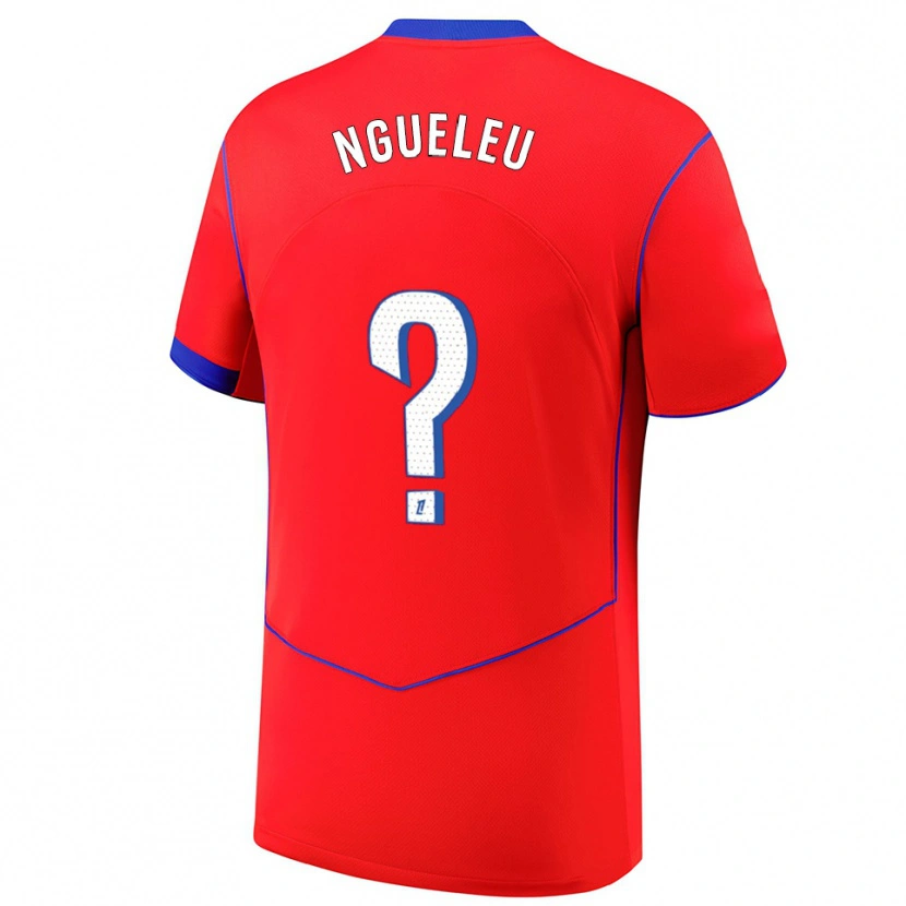Danxen Herren Soufiya Ngueleu #0 Rot Blau Weiß Ausweichtrikot Trikot 2025/26 T-Shirt Österreich