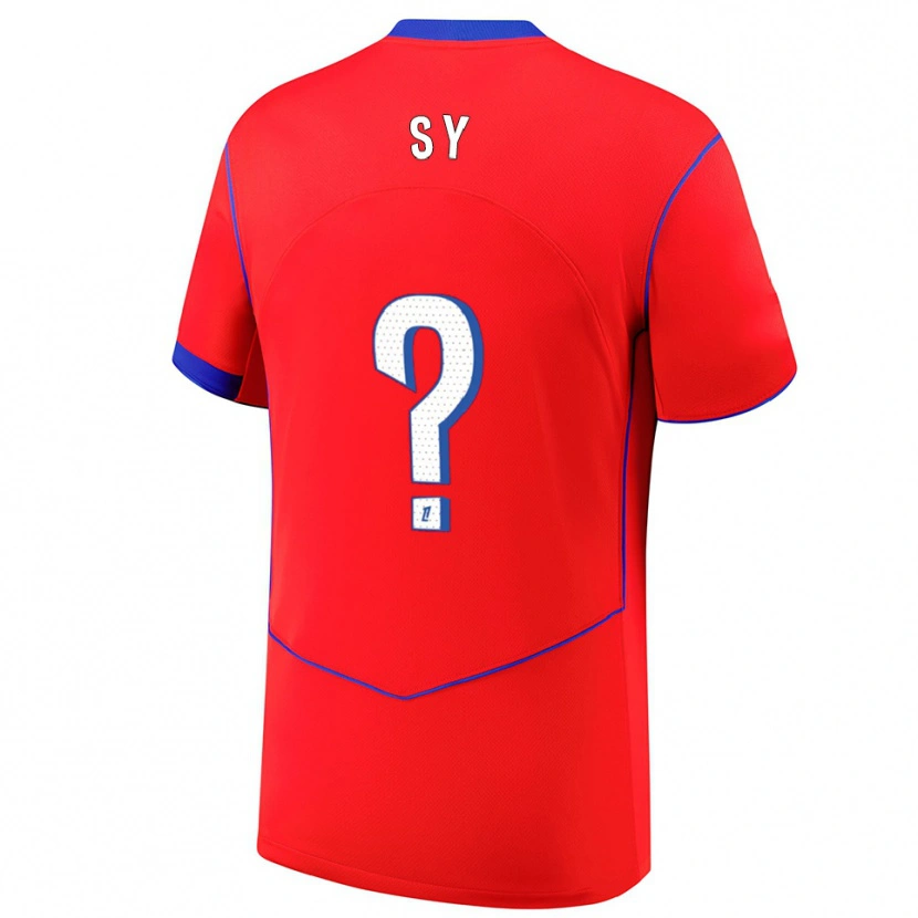 Danxen Herren Bocar Sy #0 Rot Blau Weiß Ausweichtrikot Trikot 2025/26 T-Shirt Österreich