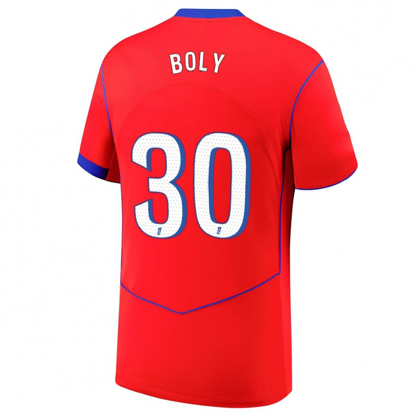 Danxen Herren David Boly #30 Rot Blau Weiß Ausweichtrikot Trikot 2025/26 T-Shirt Österreich