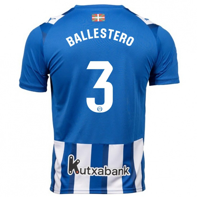 Danxen Damen Carlos Ballestero #3 Blau Weiß Heimtrikot Trikot 2025/26 T-Shirt Österreich