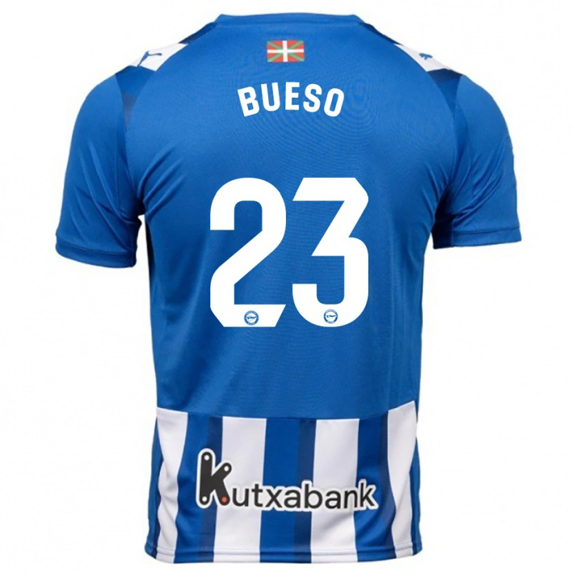 Danxen Damen Alejandro Bueso #23 Blau Weiß Heimtrikot Trikot 2025/26 T-Shirt Österreich