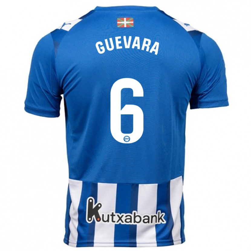 Danxen Damen Ander Guevara #6 Blau Weiß Heimtrikot Trikot 2025/26 T-Shirt Österreich
