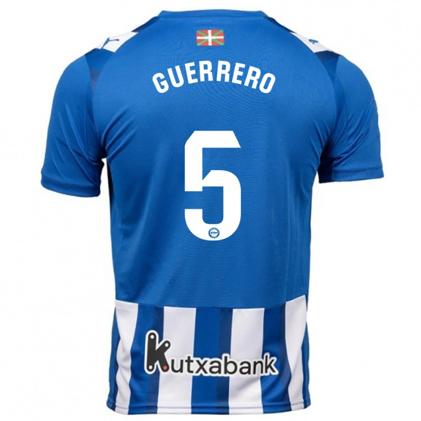 Danxen Damen Ángel Guerrero #5 Blau Weiß Heimtrikot Trikot 2025/26 T-Shirt Österreich