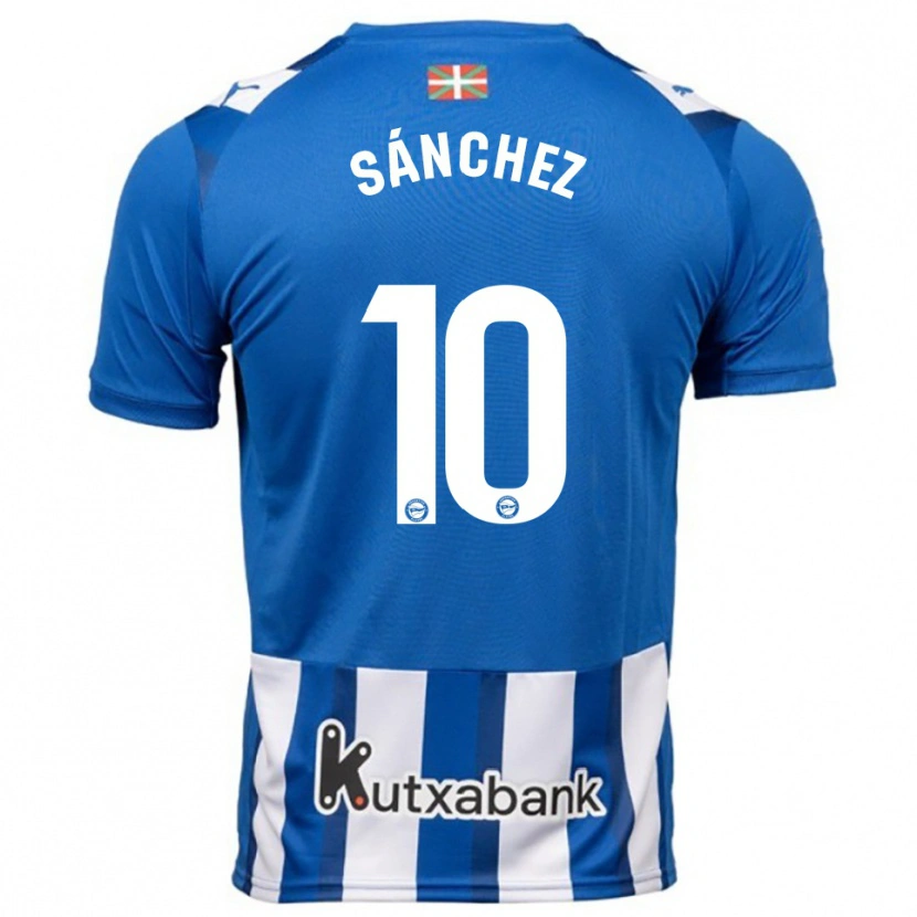 Danxen Damen Ander Sánchez #10 Blau Weiß Heimtrikot Trikot 2025/26 T-Shirt Österreich