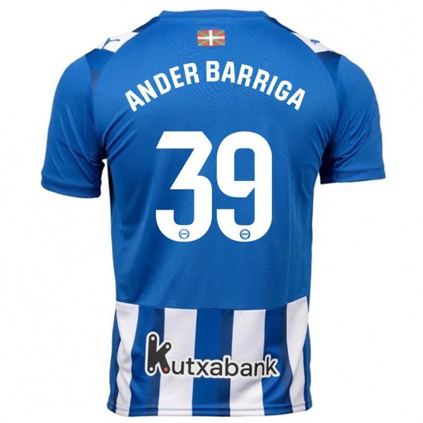 Danxen Damen Jon Ander Barriga #39 Blau Weiß Heimtrikot Trikot 2025/26 T-Shirt Österreich