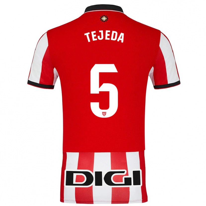 Danxen Damen Diego Tejeda #5 Rot Weiß Heimtrikot Trikot 2025/26 T-Shirt Österreich