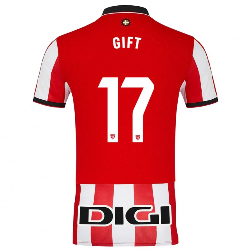 Danxen Damen Elijah Gift #17 Rot Weiß Heimtrikot Trikot 2025/26 T-Shirt Österreich