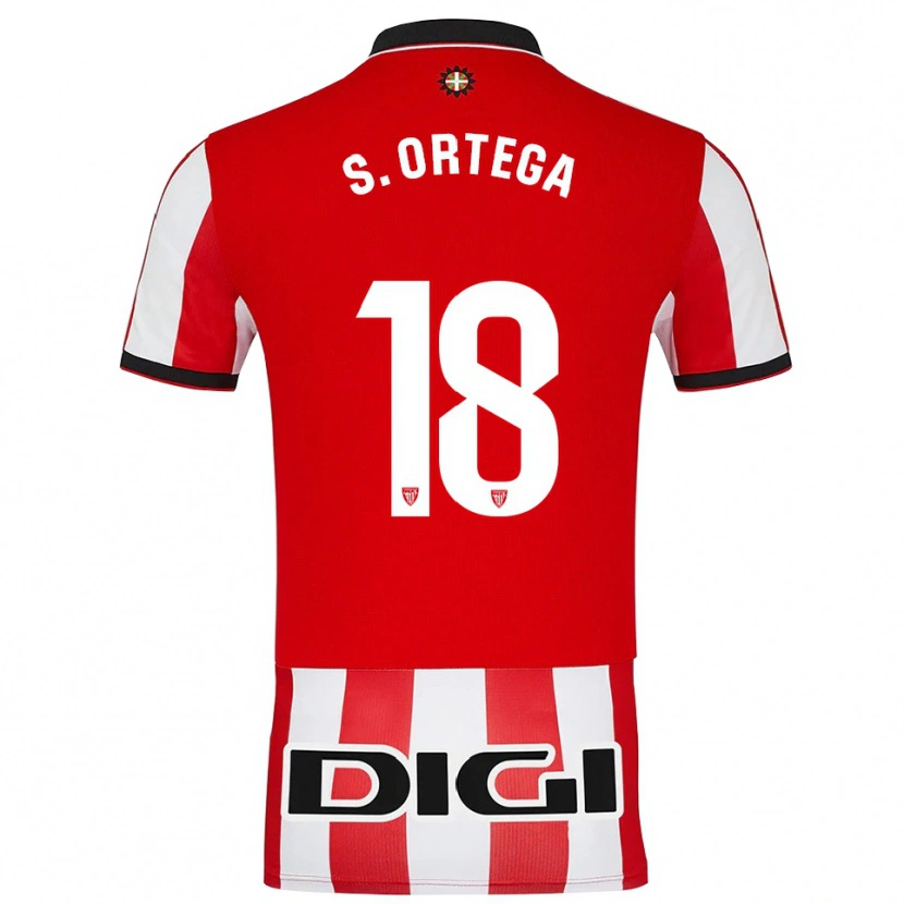 Danxen Damen Sara Ortega Ruiz #18 Rot Weiß Heimtrikot Trikot 2025/26 T-Shirt Österreich
