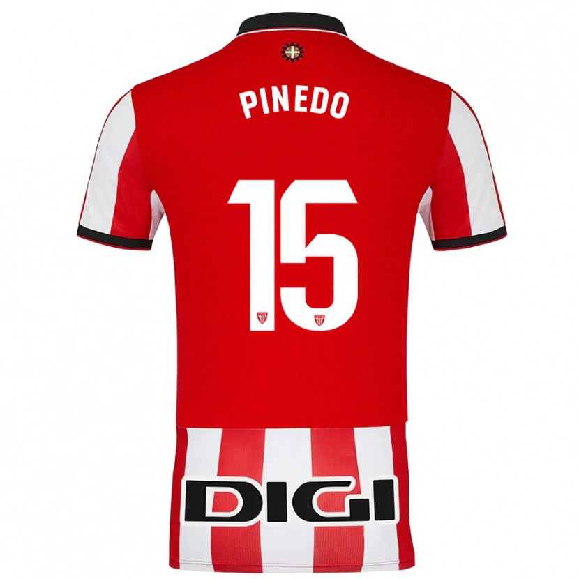 Danxen Damen Clara Pinedo Castresana #15 Rot Weiß Heimtrikot Trikot 2025/26 T-Shirt Österreich