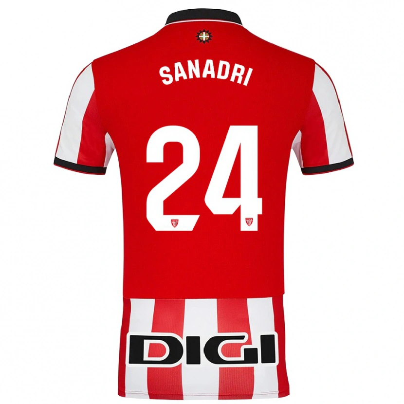 Danxen Damen Sanadri #24 Rot Weiß Heimtrikot Trikot 2025/26 T-Shirt Österreich