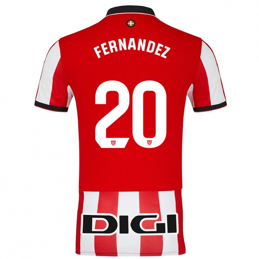 Danxen Damen Hugo Fernández #20 Rot Weiß Heimtrikot Trikot 2025/26 T-Shirt Österreich