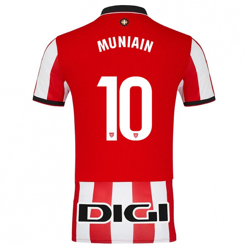 Danxen Damen Iker Muniain #10 Rot Weiß Heimtrikot Trikot 2025/26 T-Shirt Österreich